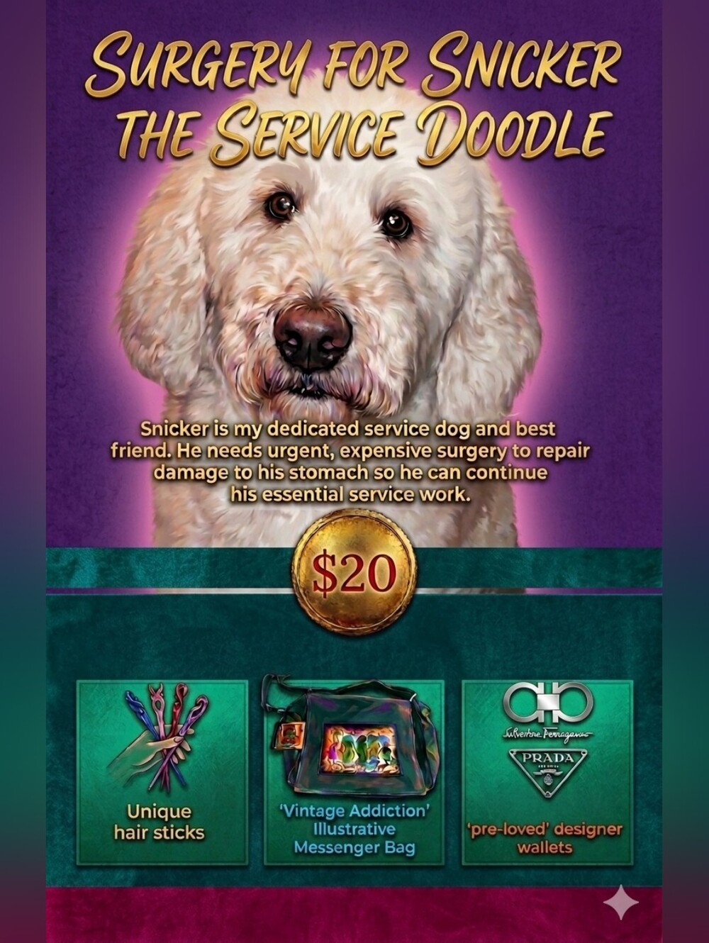 Snicker The Service Doodle